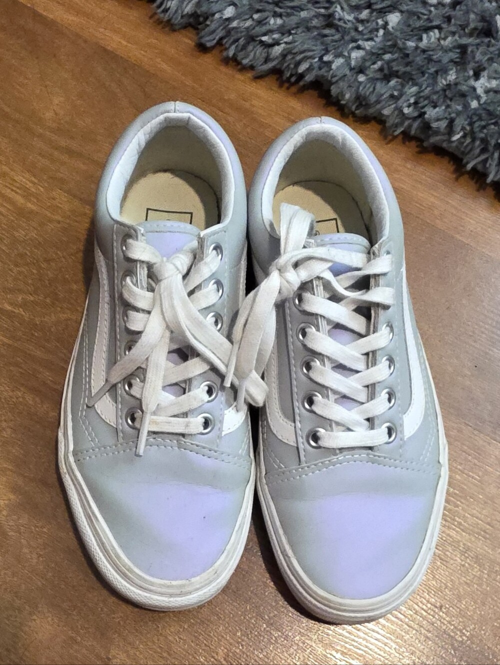 VANS Shoes Old SKOOL Purple Gray Skater Sk8 Disco Skate Sneakers Women 5.5